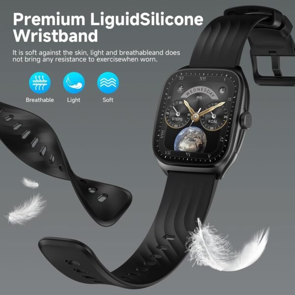 SOUYIE Smart Watch with SOS, 1.85" AMOLED Display Fitness Tracker, - Image 2